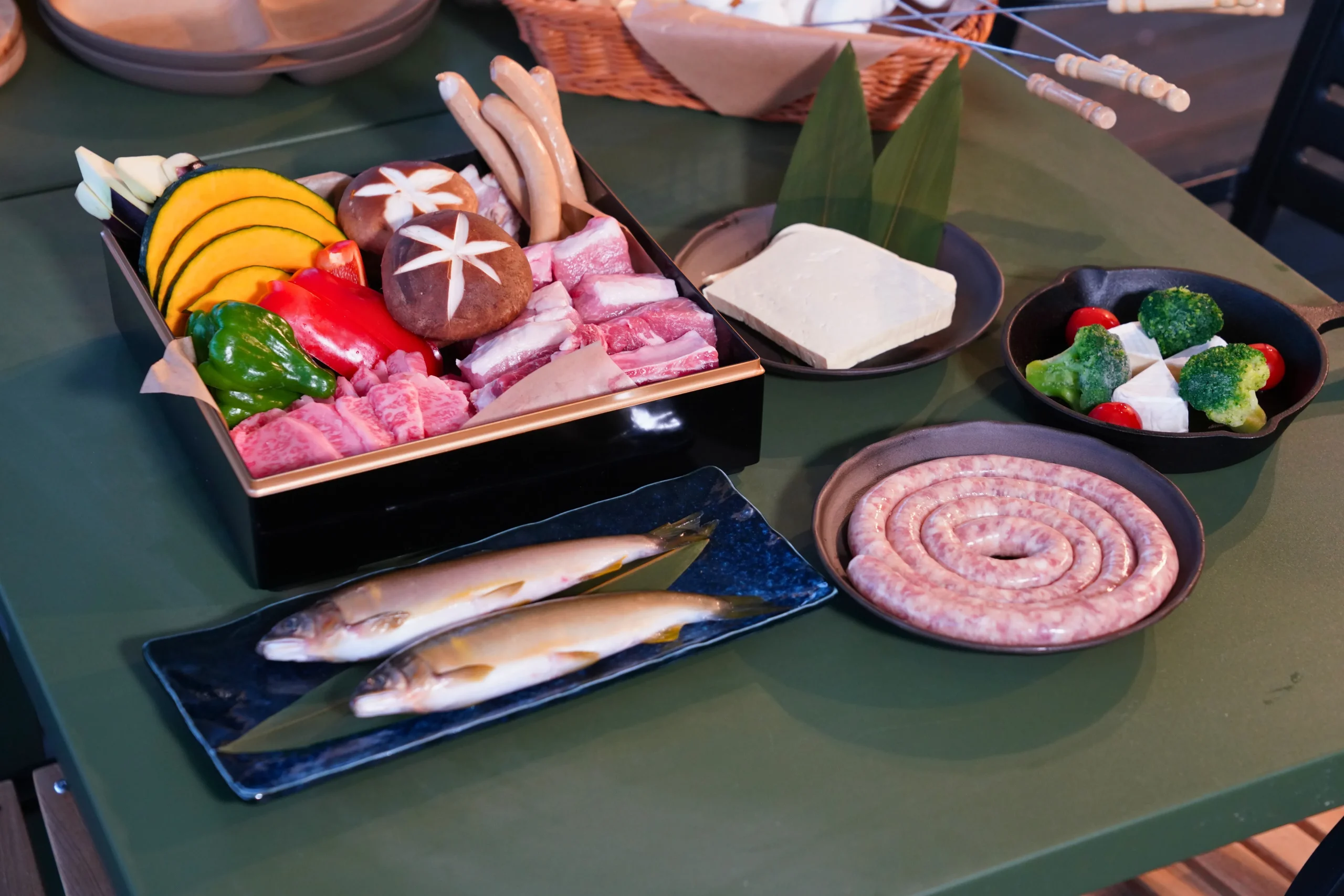 TOMORIの焚き火ディナー