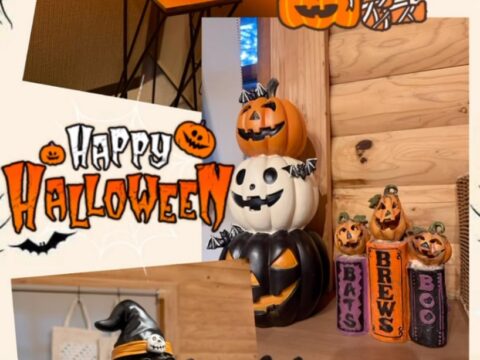 レセプションがハロウィン仕様に